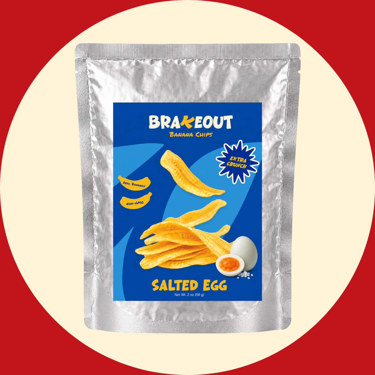 Salted Egg Banana Chips