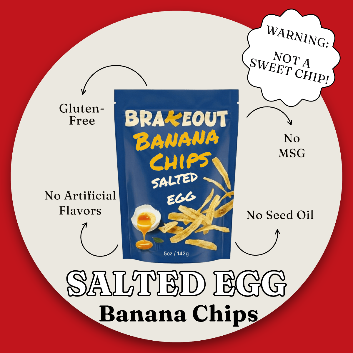 Salted Egg Banana Chips